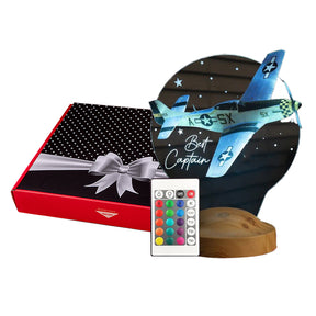 FLUGZEUG NACHTLICHT Rgb Nachtlicht, Mustang P52 Flugzeug licht perfekt für Nachttisch