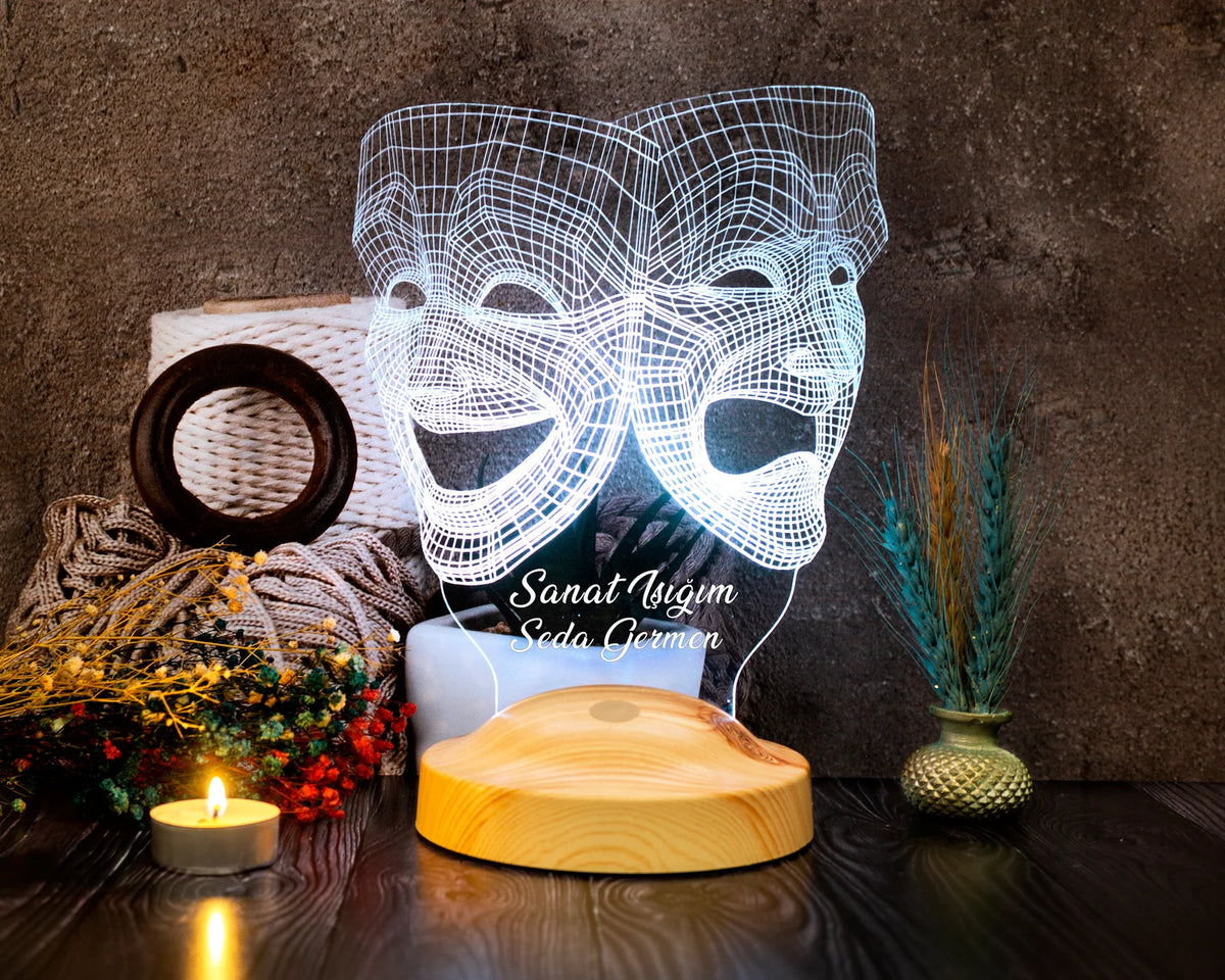 Die Socke und der Buskin Personalisierte Geschenke Lampe mit Wunschtext