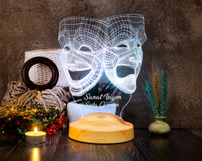 Die Socke und der Buskin Personalisierte Geschenke Lampe mit Wunschtext