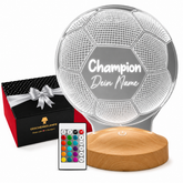 Personalisierte Fußball Lampe mit Wunschtext – das perfekte Geschenk für Fußballfans