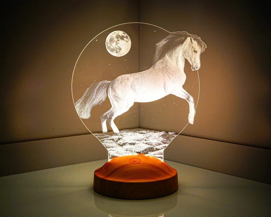 Pferd LED Lampe Geschenk für Pferdeliebhaber Reitergeschenke