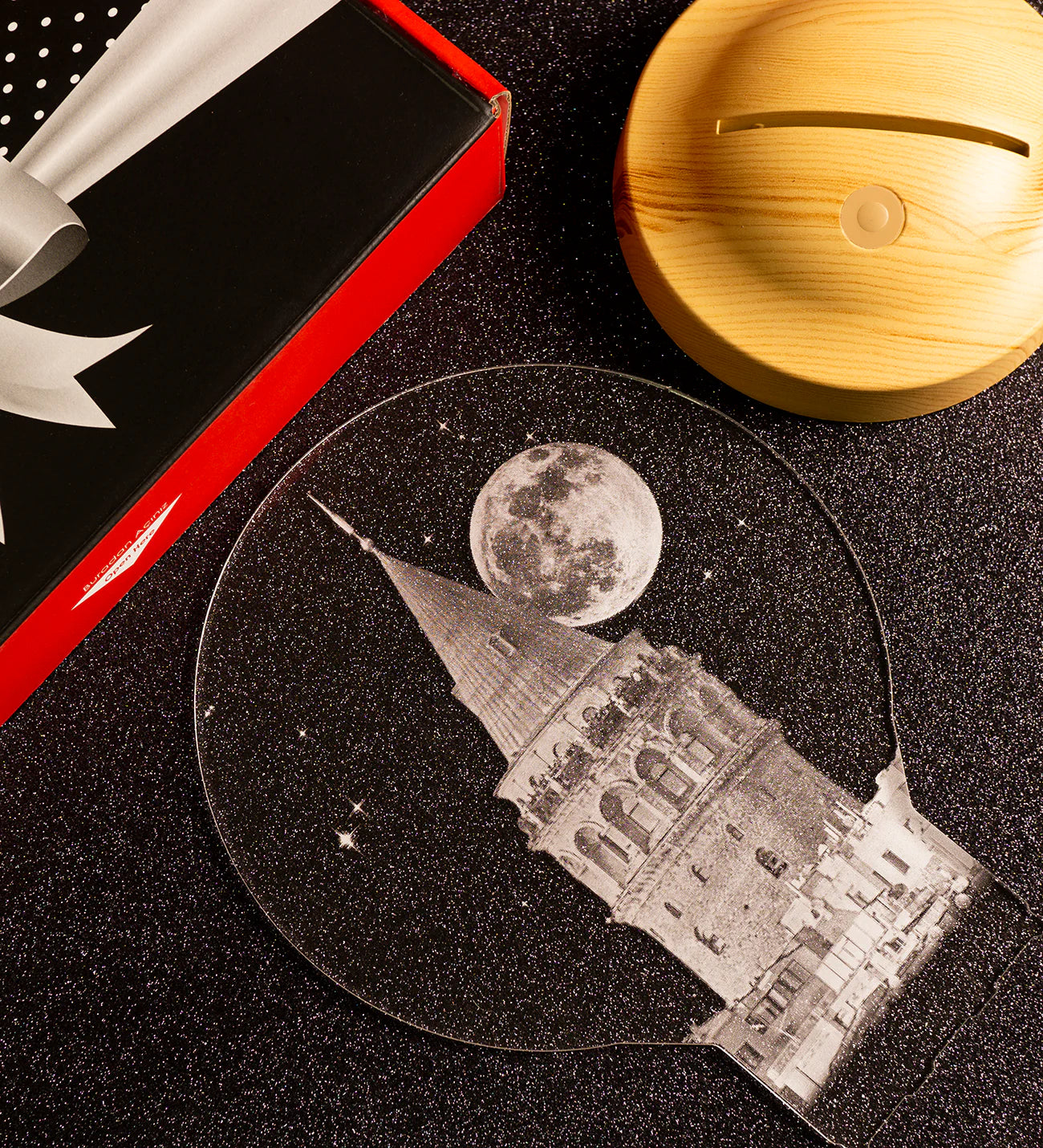 Galata Turm Istanbul Personalisierte Lampe mit Wunschtext