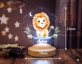 Personalisierte Baby-Löwe Lampe – Das perfekte Geschenk für Jungen