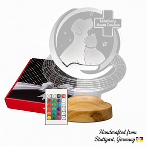Tierarzt Personalisierte 3D Lampe, Geschenk Tierarzt