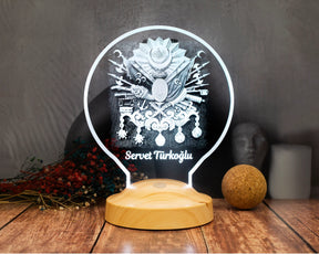 Ottoman Tugra Personalisierte Geschenke Lampe mit Wunschtext