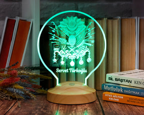 Ottoman Tugra Personalisierte Geschenke Lampe mit Wunschtext