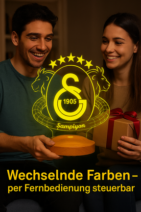 Galatasaray Personalisierte Lampe mit Wunschtext
