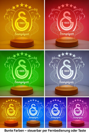Galatasaray Personalisierte Lampe mit Wunschtext