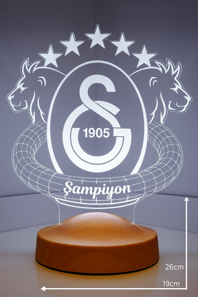 Galatasaray Personalisierte Lampe mit Wunschtext