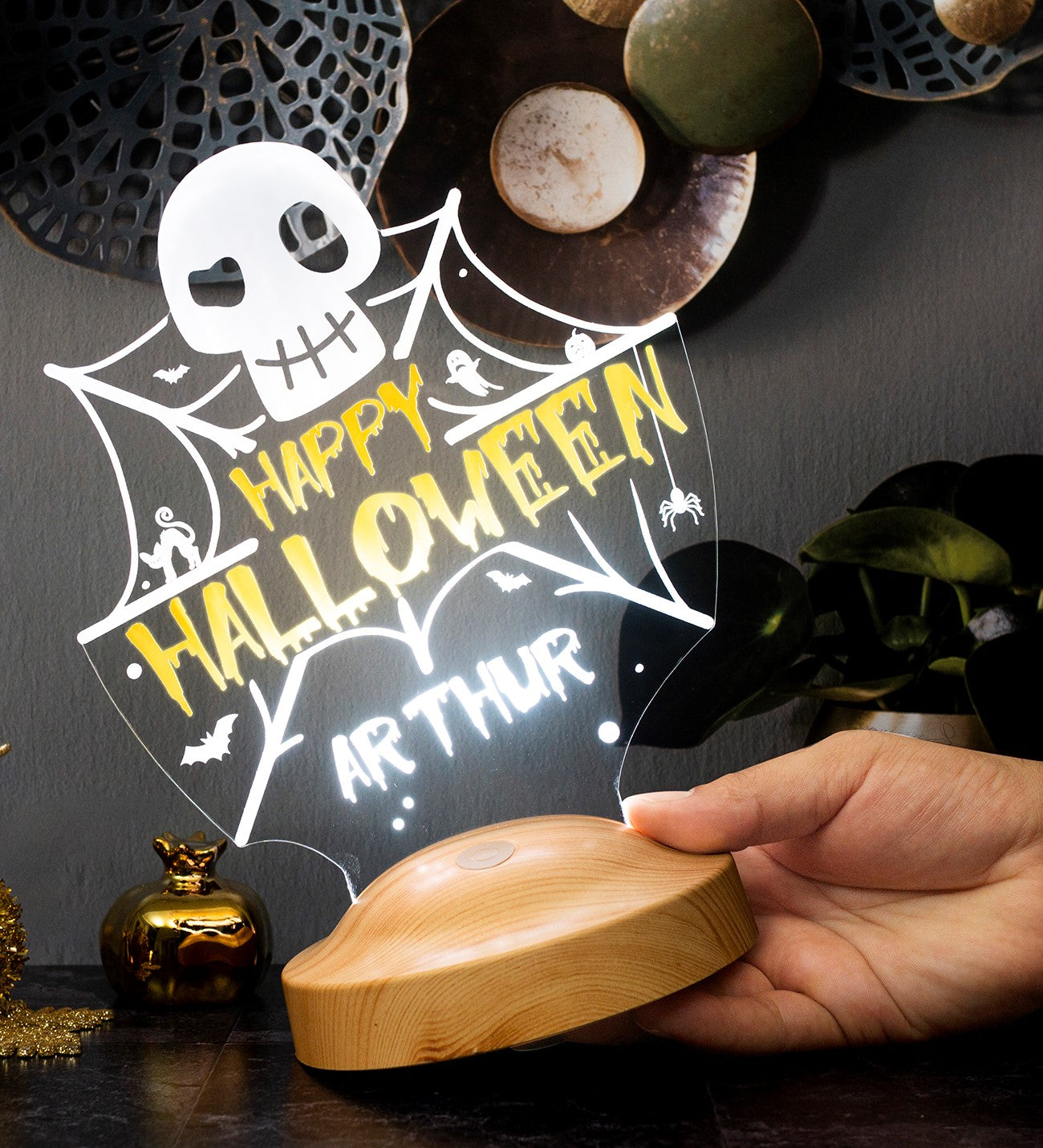 Halloween Totenkopf Lampe Dekor für Halloween Party 3D Lampe