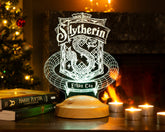 Harry Potter 3-in-1 Personalisierte LED Lampe – Hogwarts, Hedwig & dein Haus