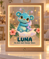 Sternfreund Nachtlicht mit Namen LUNA und persönlichem Text