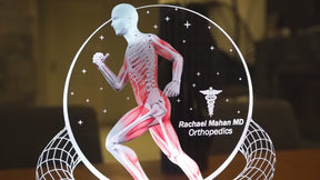 Orthopädie Arzt Personalisierte LED Lampe – Geschenk für Orthopäde, Chirurg, Medizinstudent Abschluss – Anatomie Lampe mit Muskel & Skelett Motiv