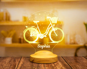 Individuelle Lampe zum Thema Fahrrad