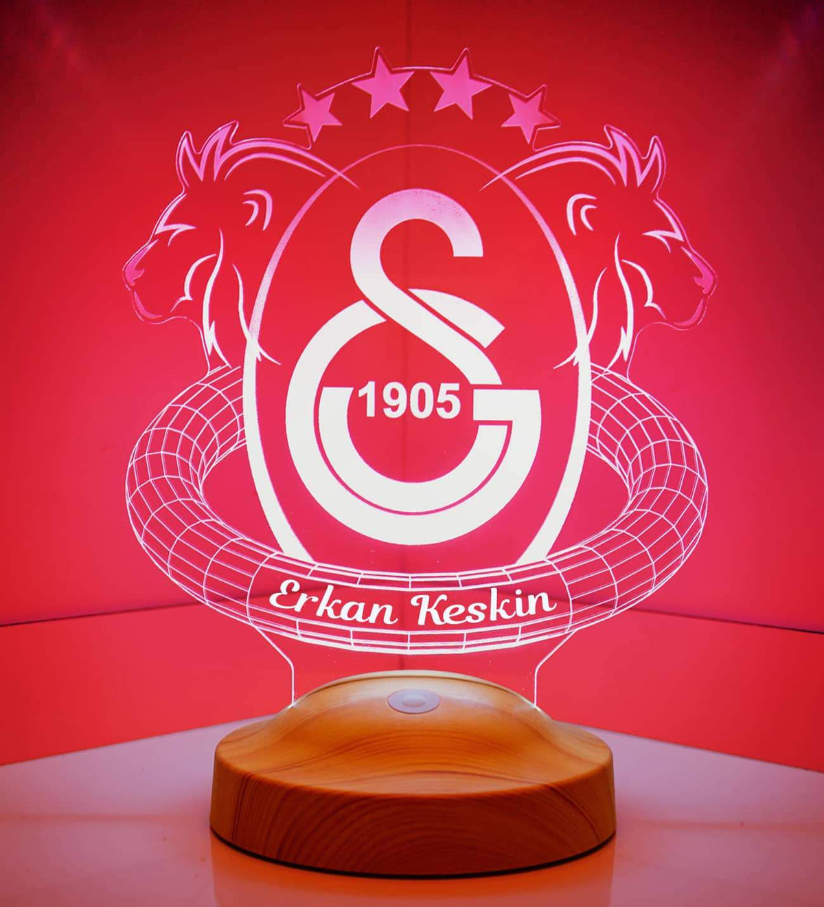 Galatasaray Personalisierte Lampe mit Wunschtext