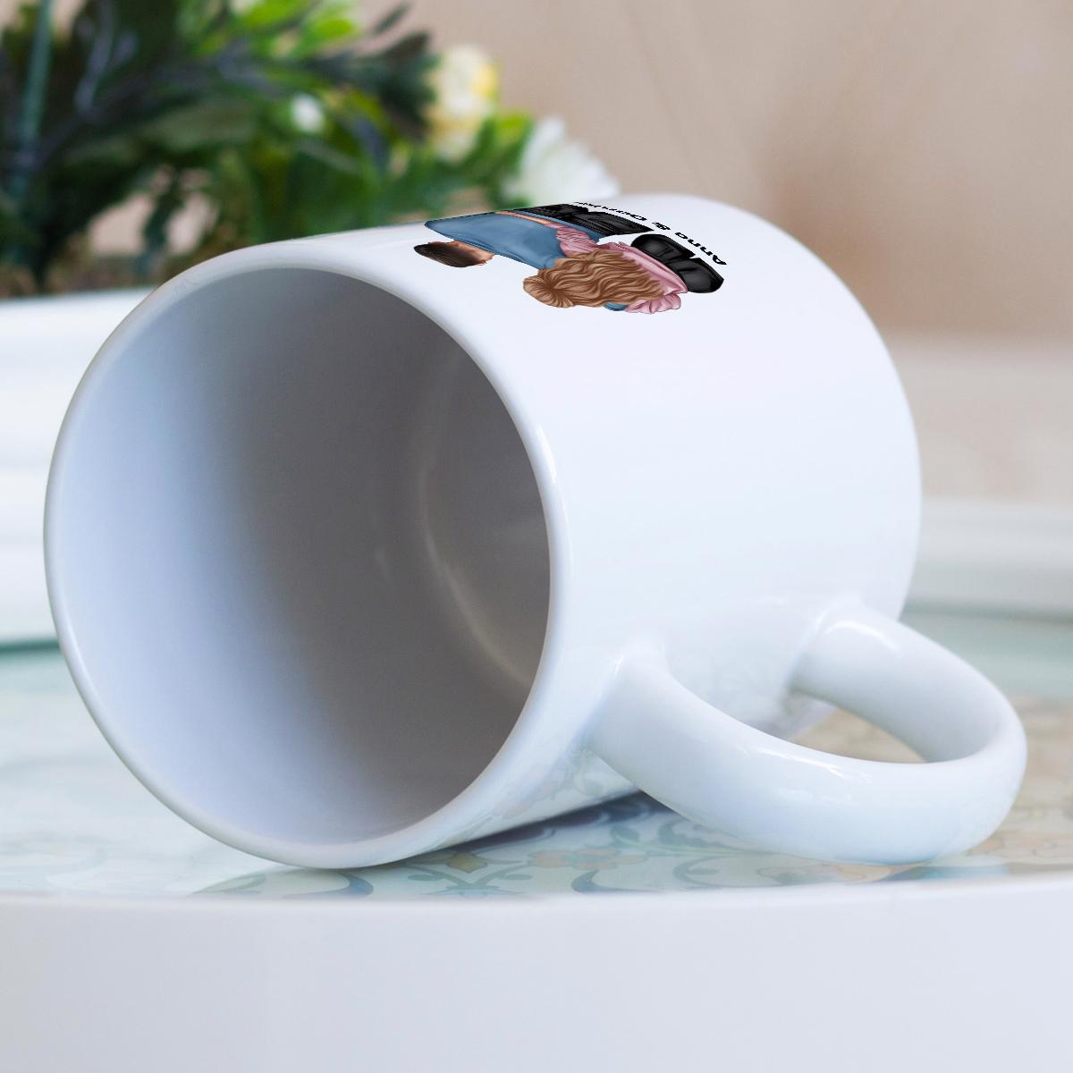 Kaffee Tasse personalisierbar, Clipart Tasarım anpassbares Geschenk 2 Seiten Keramik-Tasse