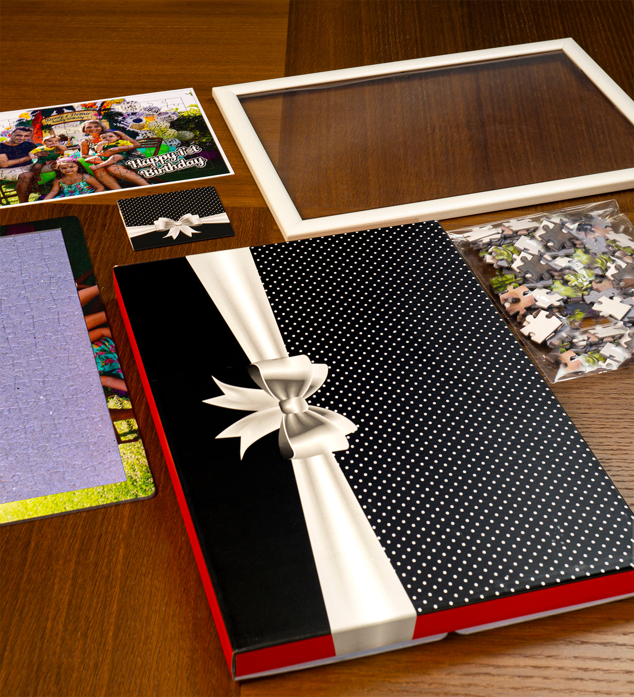 Fotopuzzle Ihr persönliches Puzzle mit Rahmen  und Geschenkbox