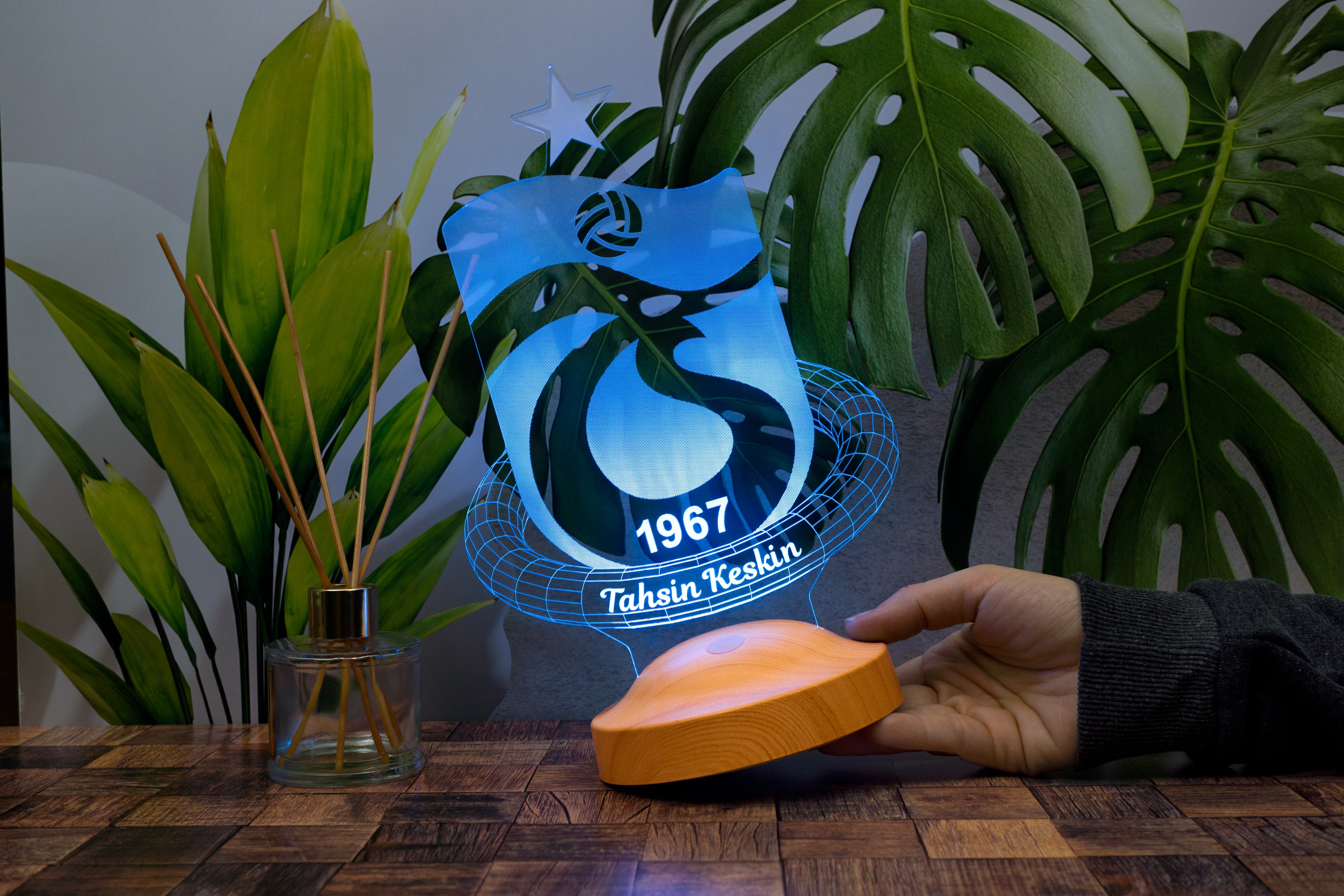 Trabzonspor Personalisierte Lampe mit Wunschtext