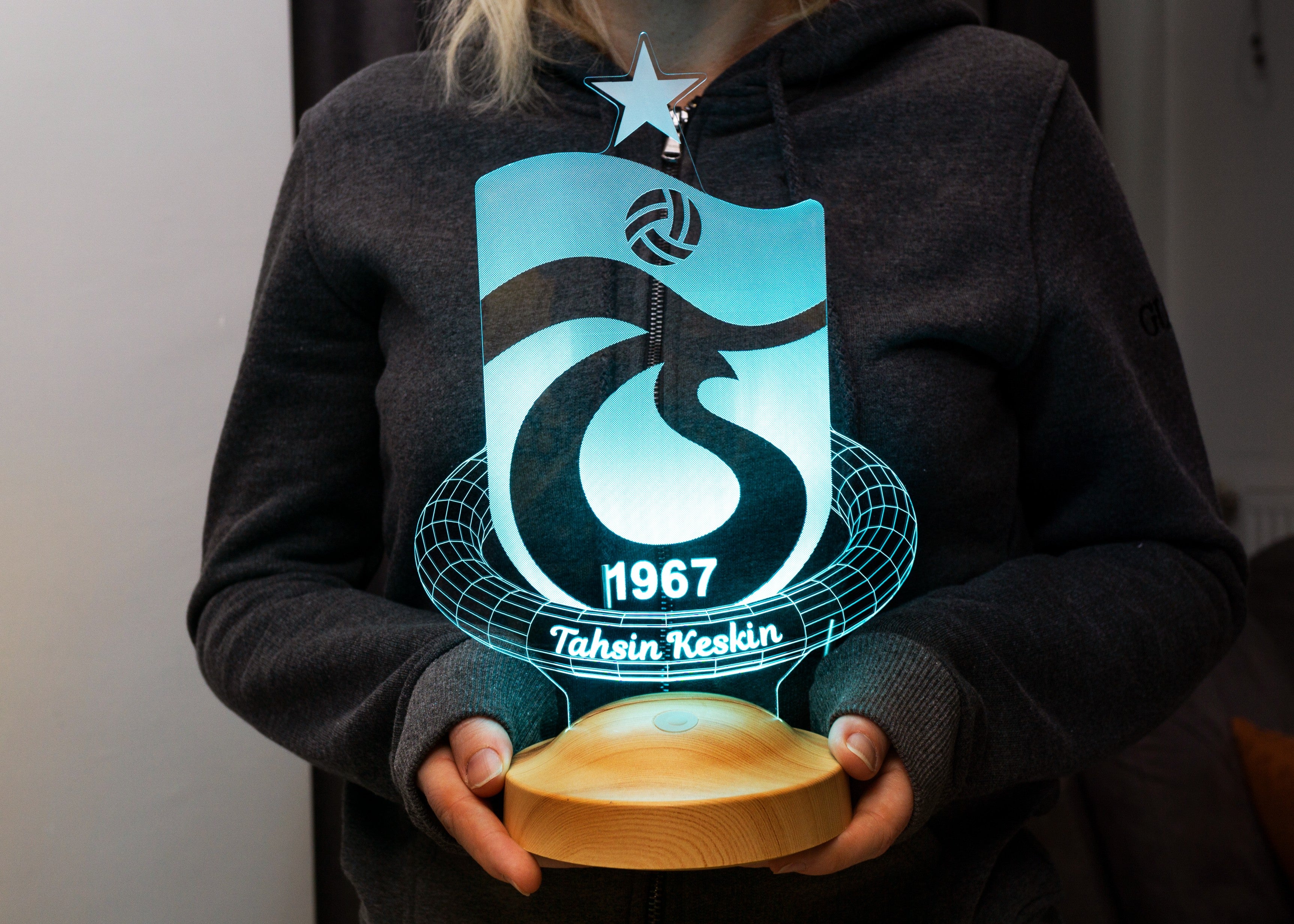 Trabzonspor Personalisierte Lampe mit Wunschtext