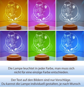 Anime Naruto Minato 3D Vision LED Nachtlicht Personalisiert