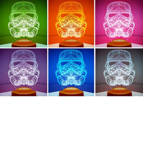 Stormtrooper  Lampe 3D Vision LED Nachtlicht