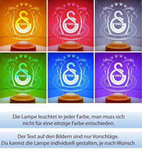 Galatasaray Personalisierte Lampe mit Wunschtext