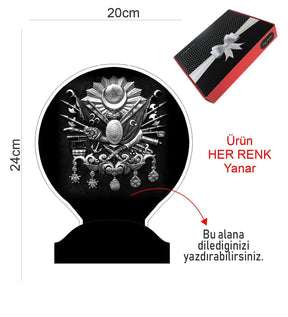 Ottoman Tugra Personalisierte Geschenke Lampe mit Wunschtext