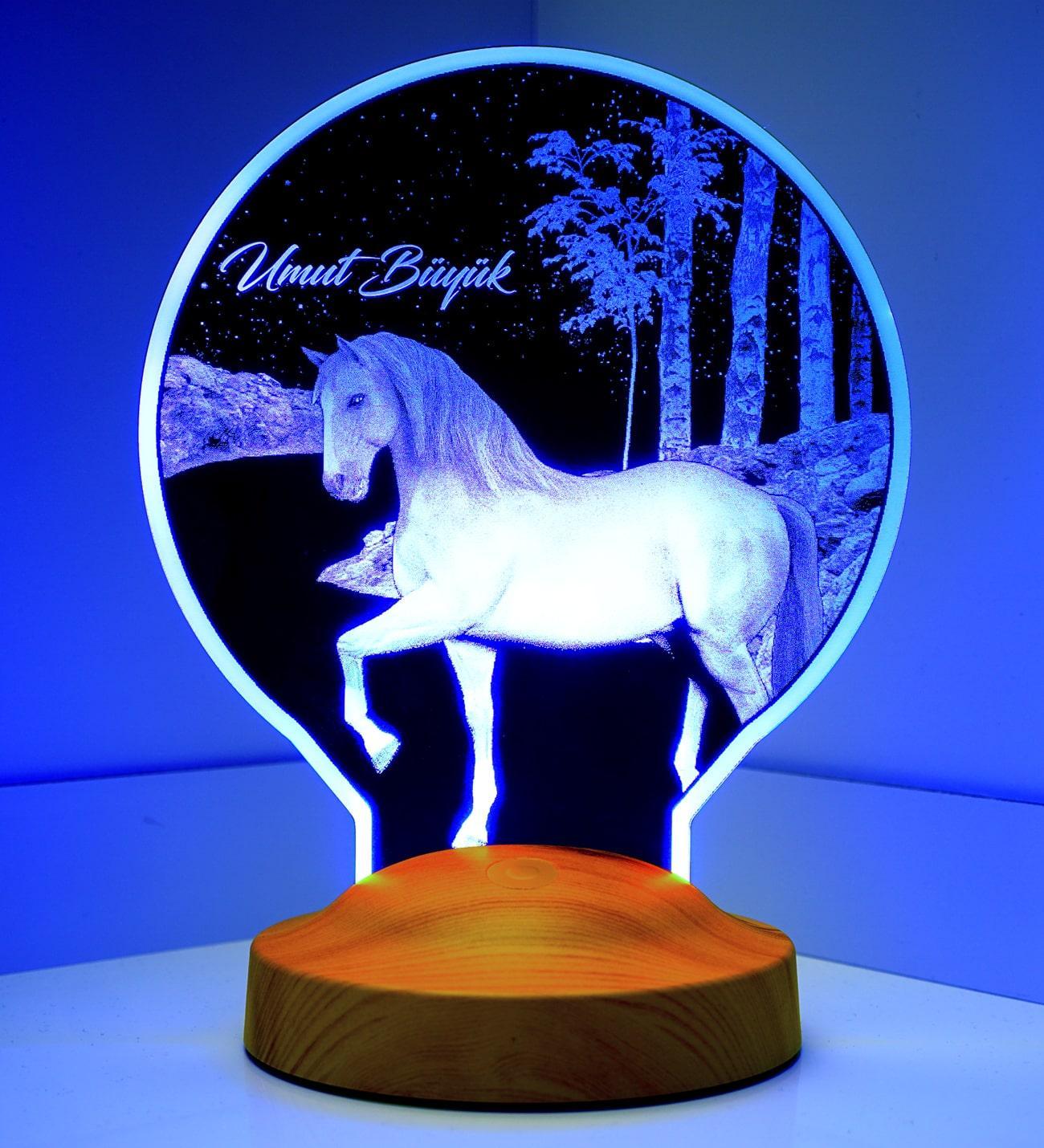 Pferd Personalisierte Geschenke Lampe mit Wunschtext