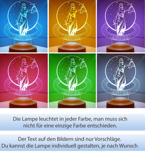 Geschenk für Berufs Einsteiger Anwaltslampe Rechtsanwalt/in Personalisierte Lampe